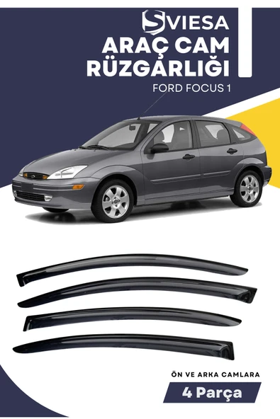 FORD FOCUS 1  uyumlu oto camlara özel ölçü cam rüzgarlığı rüzgarlık ürün görseli 1