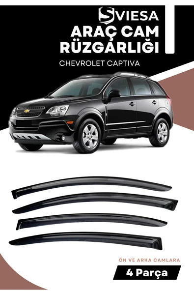 CHEVROLET CAPTIVA  uyumlu oto camlara özel ölçü cam rüzgarlığı rüzgarlık ürün görseli 1