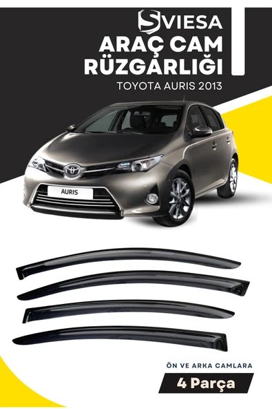 TOYOTA AURIS 2013  uyumlu oto camlara özel ölçü cam rüzgarlığı rüzgarlık - Resim 6