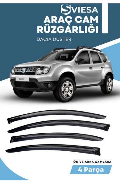 DACIA DUSTER  uyumlu oto camlara özel ölçü cam rüzgarlığı rüzgarlık ürün görseli 1