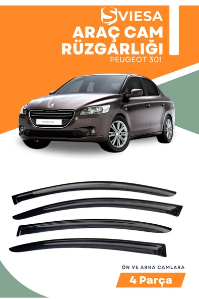 PEUGEOT 301  uyumlu oto camlara özel ölçü cam rüzgarlığı rüzgarlık - 1