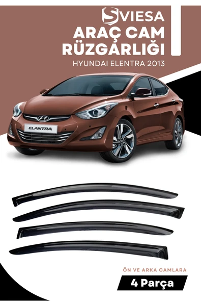 HYUNDAI ELENTRA 2013  uyumlu oto camlara özel ölçü cam rüzgarlığı rüzgarlık - 1