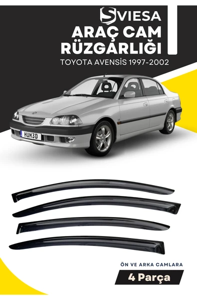 TOYOTA AVENSİS 1997-2002  uyumlu oto camlara özel ölçü cam rüzgarlığı rüzgarlık - 1
