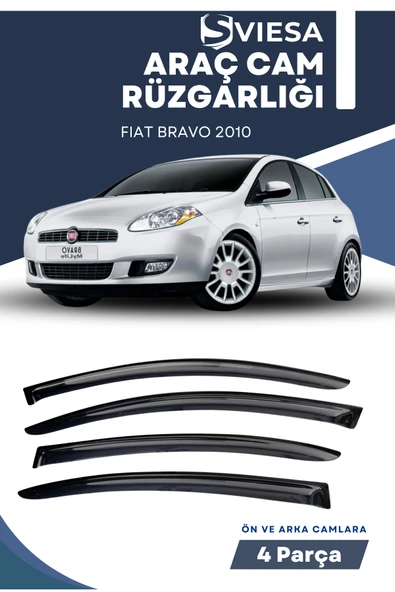 FIAT BRAVO 2010  uyumlu oto camlara özel ölçü cam rüzgarlığı rüzgarlık ürün görseli 1