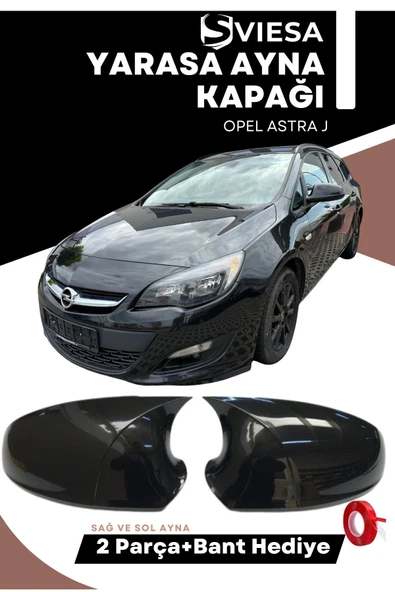 Opel Astra J Uyumlu Batman Yarasa Ayna Kapağı Piano Black ürün görseli 1