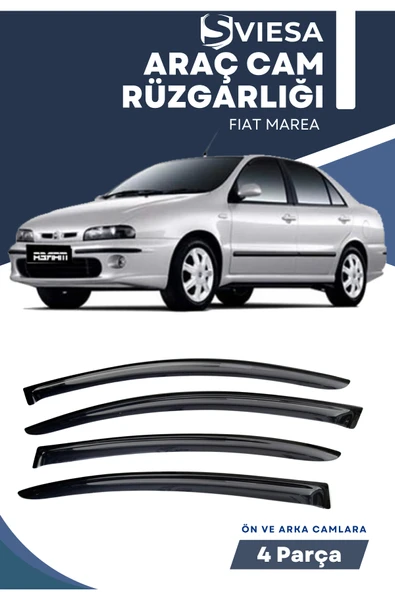 FIAT MAREA  uyumlu oto camlara özel ölçü cam rüzgarlığı rüzgarlık ürün görseli 1