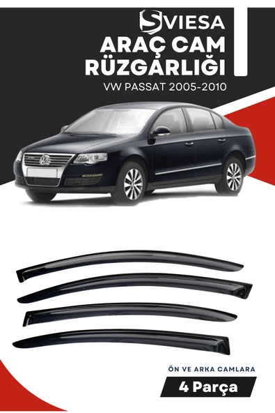 VOLKSWAGEN PASSAT 2005-2010  uyumlu oto camlara özel ölçü cam rüzgarlığı rüzgarlık - 1
