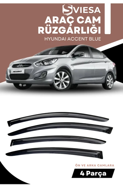 HYUNDAI ACCENT BLUE  uyumlu oto camlara özel ölçü cam rüzgarlığı rüzgarlık ürün görseli 1
