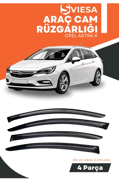 OPEL ASTRA K  uyumlu oto camlara özel ölçü cam rüzgarlığı rüzgarlık - Resim 6