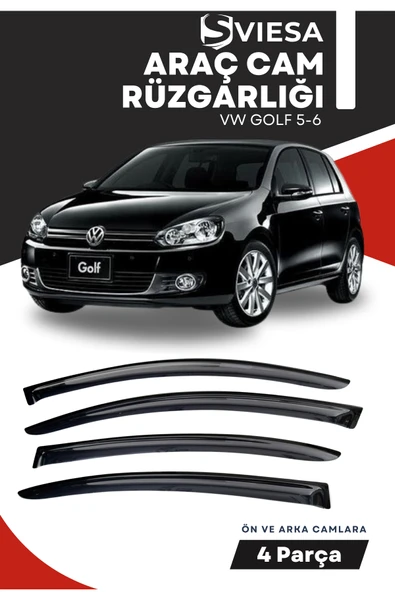 VOLKSWAGEN GOLF 5-6  uyumlu oto camlara özel ölçü cam rüzgarlığı rüzgarlık - 1