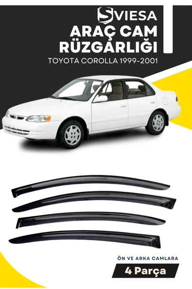 TOYOTA COROLLA 1999-2001  uyumlu oto camlara özel ölçü cam rüzgarlığı rüzgarlık - 1