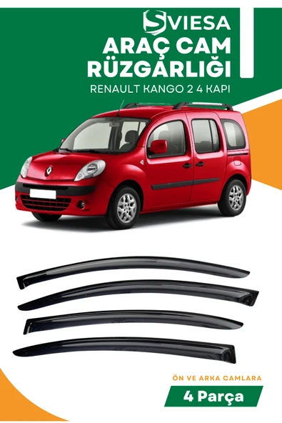 RENAULT KANGO 2 4KAPI  uyumlu oto camlara özel ölçü cam rüzgarlığı rüzgarlık ürün görseli 1