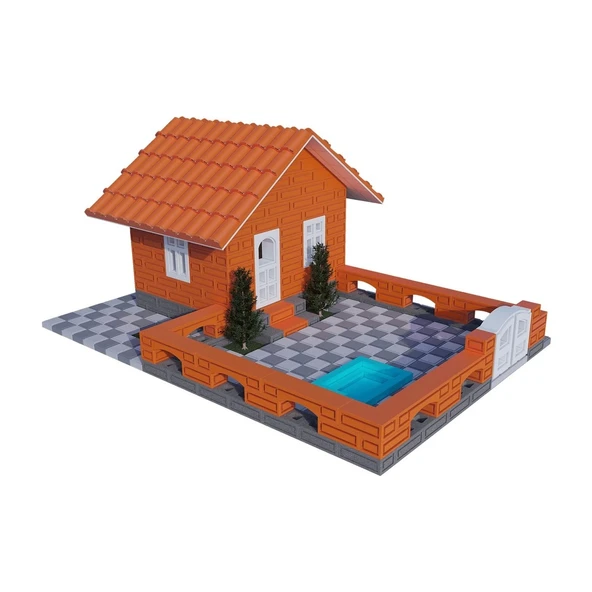 Enzo Küçük Mimar Yazlık Evi 598 Parça - 2