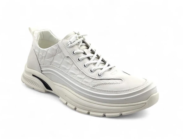 GUJA24K518 KALIN TABAN DERİ ERKEK SPOR AYAKKABI - Resim 2