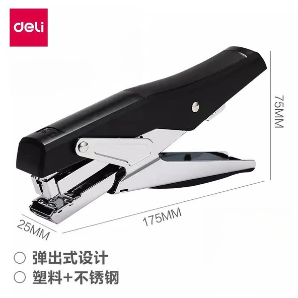 Valkyrie Profesyonel Metal Zımba Tabancası 60 Sayfa Kapasite 1000 Zımba Teli HEDİYE Ofis ve Ev Dayanıklı Siyah - 3