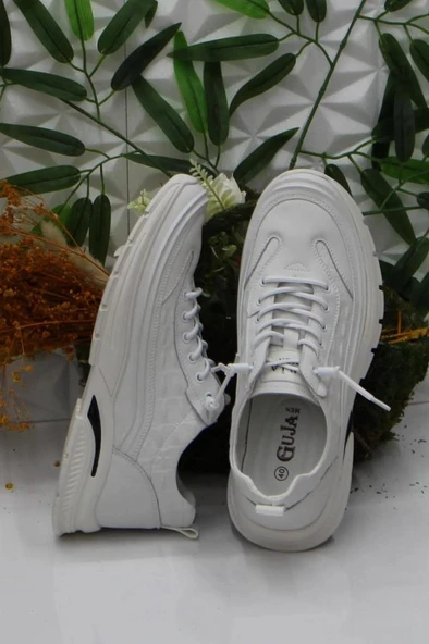 GUJA24K518 KALIN TABAN DERİ ERKEK SPOR AYAKKABI - Resim 9