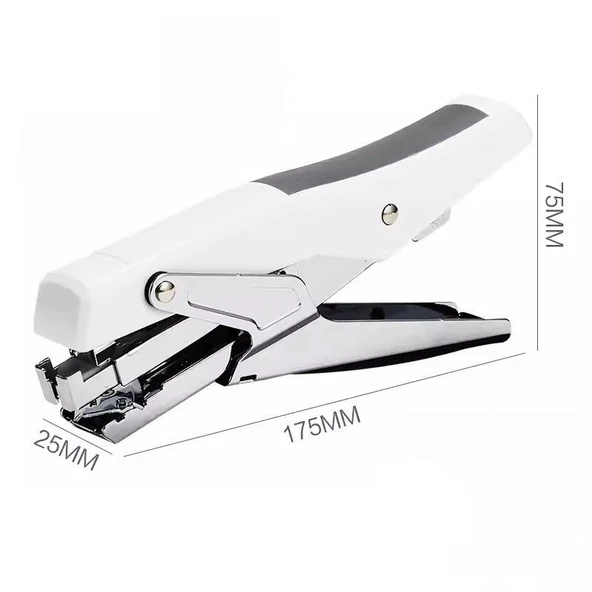 Valkyrie Profesyonel Metal Zımba Tabancası 60 Sayfa Kapasite 1000 Zımba Teli HEDİYE Ofis ve Ev Dayanıklı Beyaz - 4