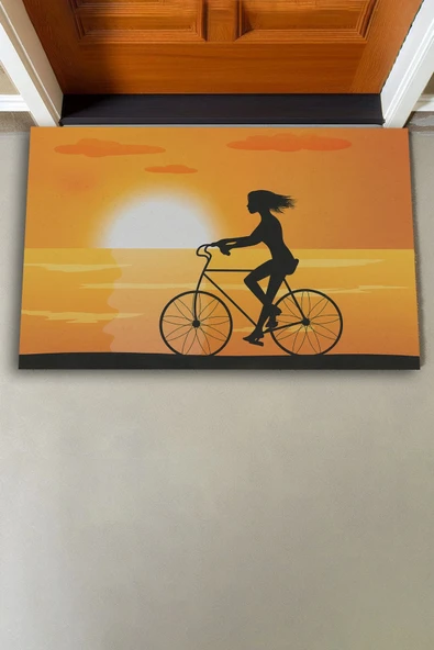 Valerine Life Özgürlüğün İzinde Sarı Renkli Welcome Hoş Geldiniz Kapı Önü Paspası 45x70cm - Resim 2