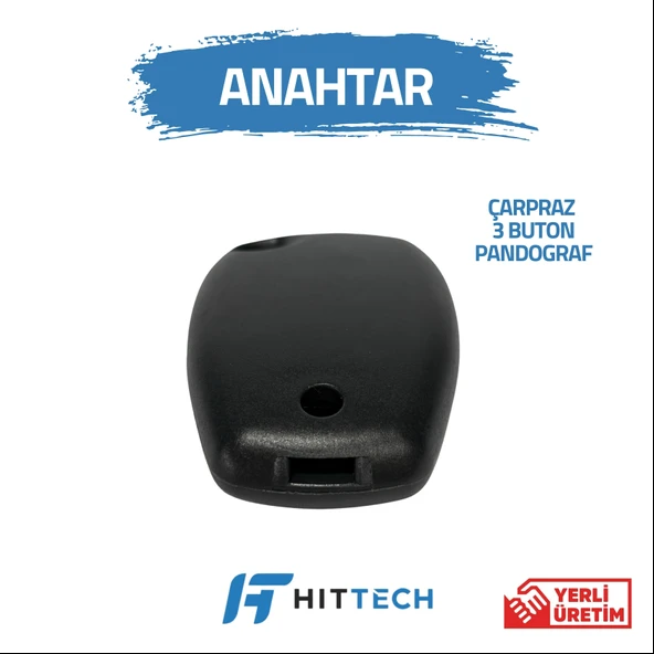 Renault - Master 3 Uyumlu 3 Buton Pandoğraf Anahtar Kabı - Resim 2