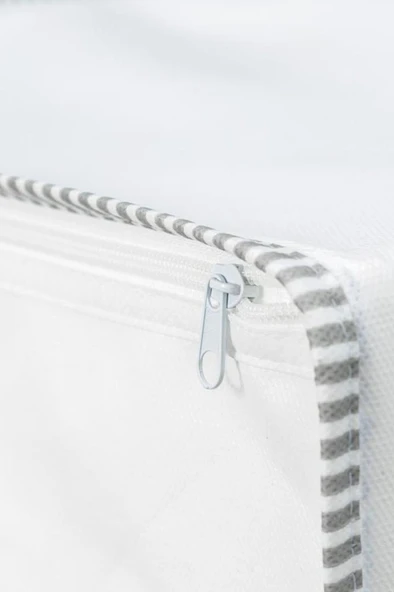 3’lü İpli Kazak Hurcu Set, Yatak Baza Kanepe Altı Kıyafet Çamaşır Eşarp Düzenleyici (30x20cm) 3 Adet - 5