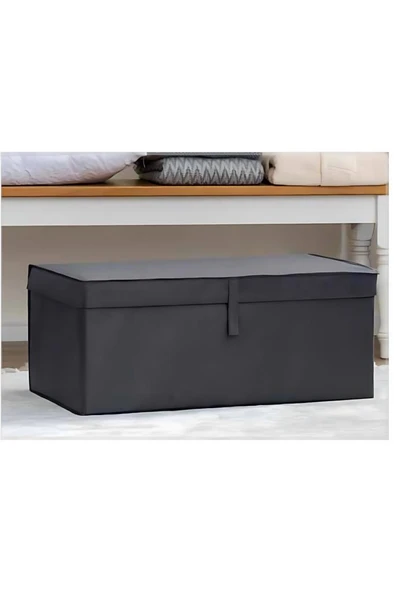 Baza Kutu Hurç, Yatak Kanepe Baza Altı Düzenleyici Su Geçirmez Mukavva Destekli 1 Adet ANTRASİT - Resim 4