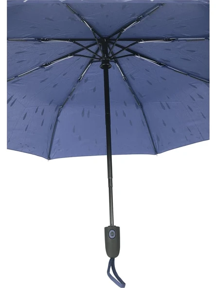 Marlux Mavi Desenli Tam Otomatik Unisex Şemsiye - Resim 4