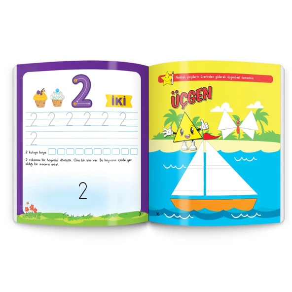 3-6 Yaş Evde Etkinlik Seti YAZ-SİL Kitaplar - Resim 4