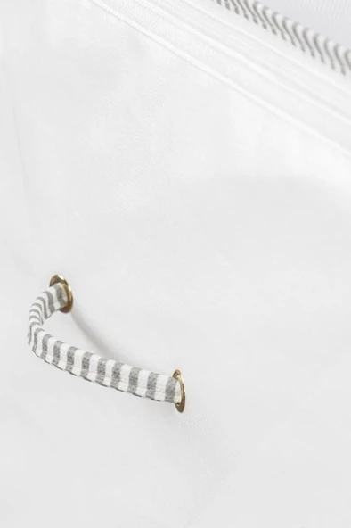 3’lü İpli Kazak Hurcu Set, Yatak Baza Kanepe Altı Kıyafet Çamaşır Eşarp Düzenleyici (30x20cm) 3 Adet - 4