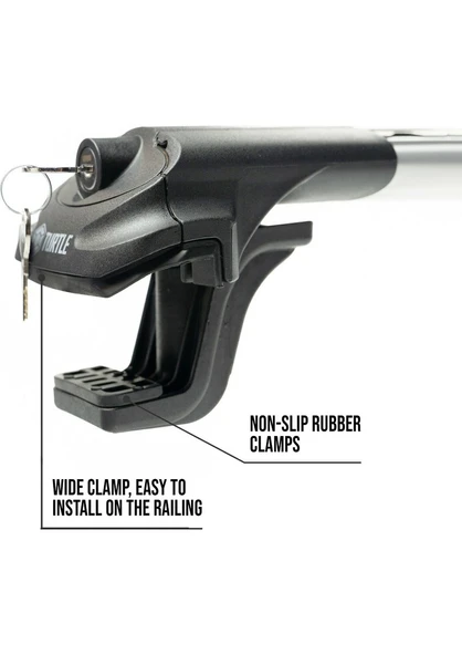 Dacia Renault Duster 2018-2025 Uyumlu Turtle Air-1 Full Kit Tavan Ara Atkı Seti 1002 82-86cm Siyah - 8