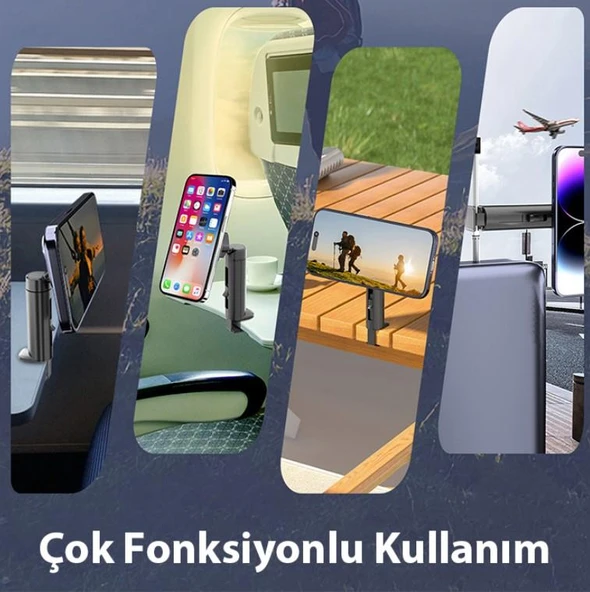 Zhltools Magsafe Uyumlu Masa Koltuk Klipsli Manyetik Telefon Tutucu - Resim 7