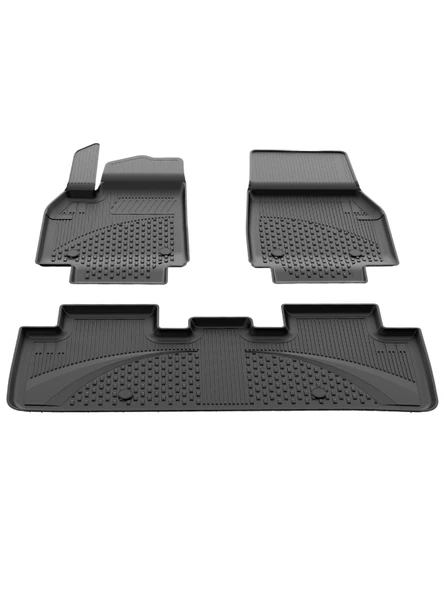 Sahler Tesla Model Y Juniper 2025+ Uyumlu 4.5D Premium Havuzlu Oto Paspas ve Liner Marka 3D Bagaj Havuzu - Resim 4