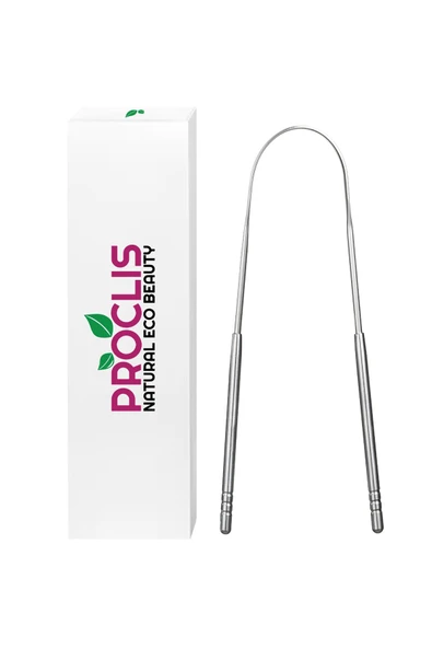 Dil Temizleyici Gümüş Ağız Bakım Fırçası Dil Plak Temizleme Dil Sıyırıcı Büyük