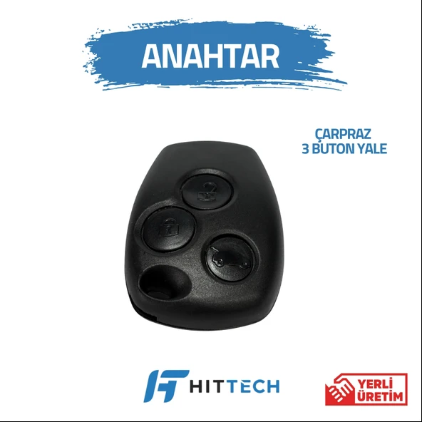 Renault - Master 3 Uyumlu 3 Buton Yale Anahtar Kabı ürün görseli