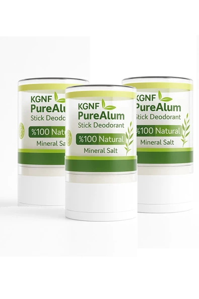 Kristal Roll On Deodorant Pure Alum 120gr 3 Adet Doğal Mineral Tuz Ter Karşıtı Taş Deodorant BÜYÜK - 1