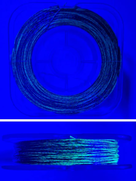 Eagenset Hazır Çapari Kombini Boru Sim Ultraviyole Uv Neon Koyu Yeşil Makarada - Resim 3