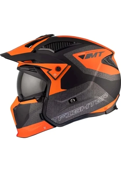 Mt Helmets Streetfighter Sv S Totem B4 Mat Turuncu - 5
