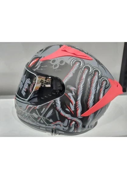 MTS Kask Mts Pro 801 Dreaka Güneş Gözlüklü Antresit/kırmızı - Resim 2