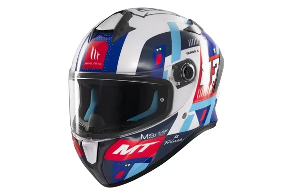Mt Helmets Kask mt Helmets Targo S D7 Mavi Sergio Garcıa ürün görseli