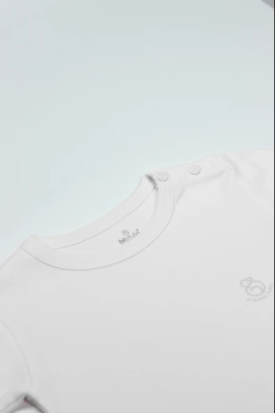 Bistyle Natural Basic Style Uzun Kol Body 17104 Beyaz - 2