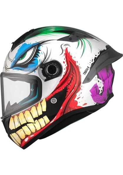 MT Targo S Joke A5 Gloss Kapalı Kask - Resim 3