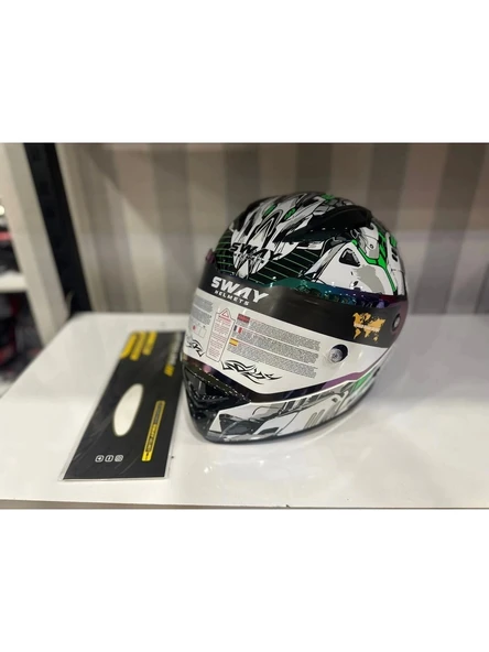 Sway Kask Sway Sw 850 Whıte/green Full Face ürün görseli