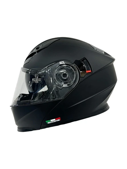 Sway Kask Sway 926 Mat Siyah Çene Açılır - 1