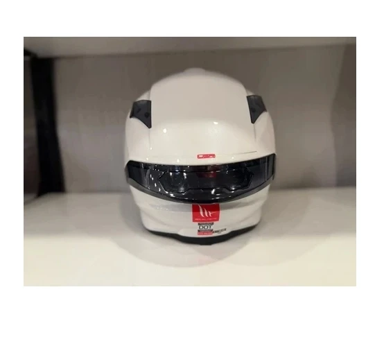Mt Helmets Kask mt Helmets Targo S Solid Parlak Beyaz - 2