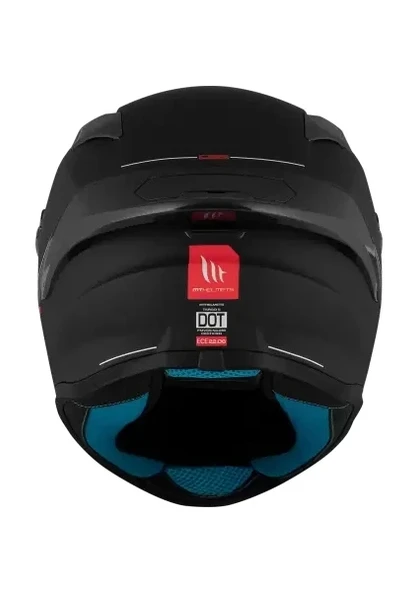 MT Helmets Targo S Mat Siyah Full Face Kask - Resim 5