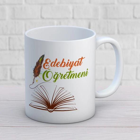 Edebiyat Öğretmenlerine Özel Öğretmenler Günü Hediyelik Baskılı Kupa ürün görseli 1