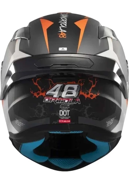 MT Helmets Targo S Ivan Ortolo B4 Kapalı Kask - Resim 4