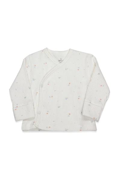 Bistyle Bloom White 3'Lü Zıbın Takım 13112 Ekru Gül Kurusu - 2