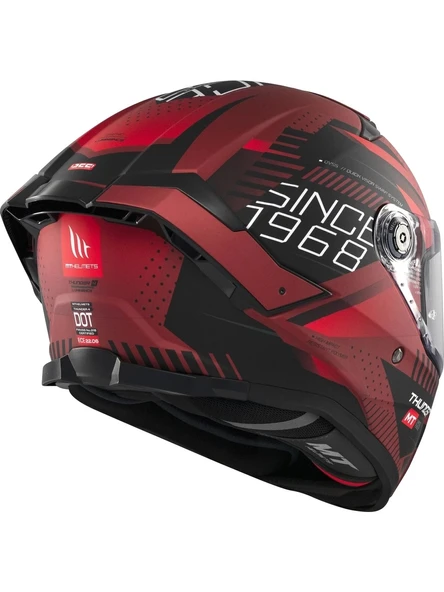 Mt Helmets Kask mt Thunder 4 Sv Luminence D5 Mat Kırmızı - Resim 5