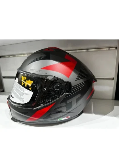 Sway Kask SW-865 St Titanyum/red/black Güneş Gözlüklü ürün görseli