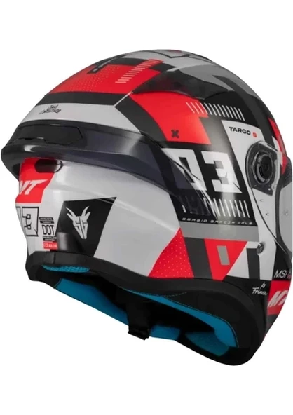 MT Helmets Targo S Sergio Garcia B5 Kapalı Kask - 4